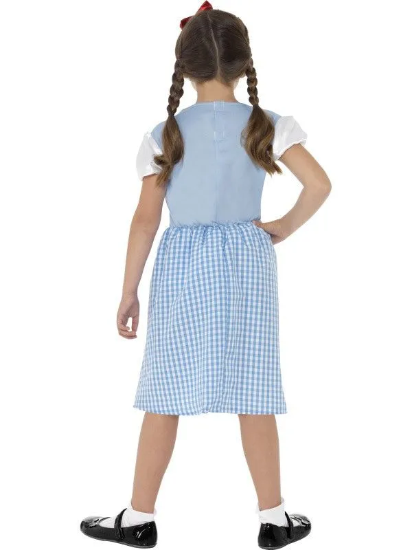 Smiffy's Milady Pruik, Kind Middeleeuwen Bruin - Afbeelding 2