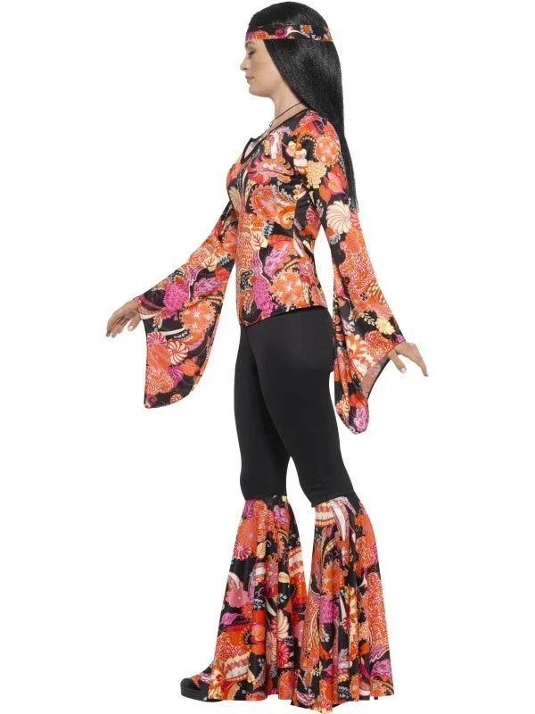 Smiffy's Opblaasbare Banjo 100 Centimeter Oranje Flower Power - Afbeelding 3