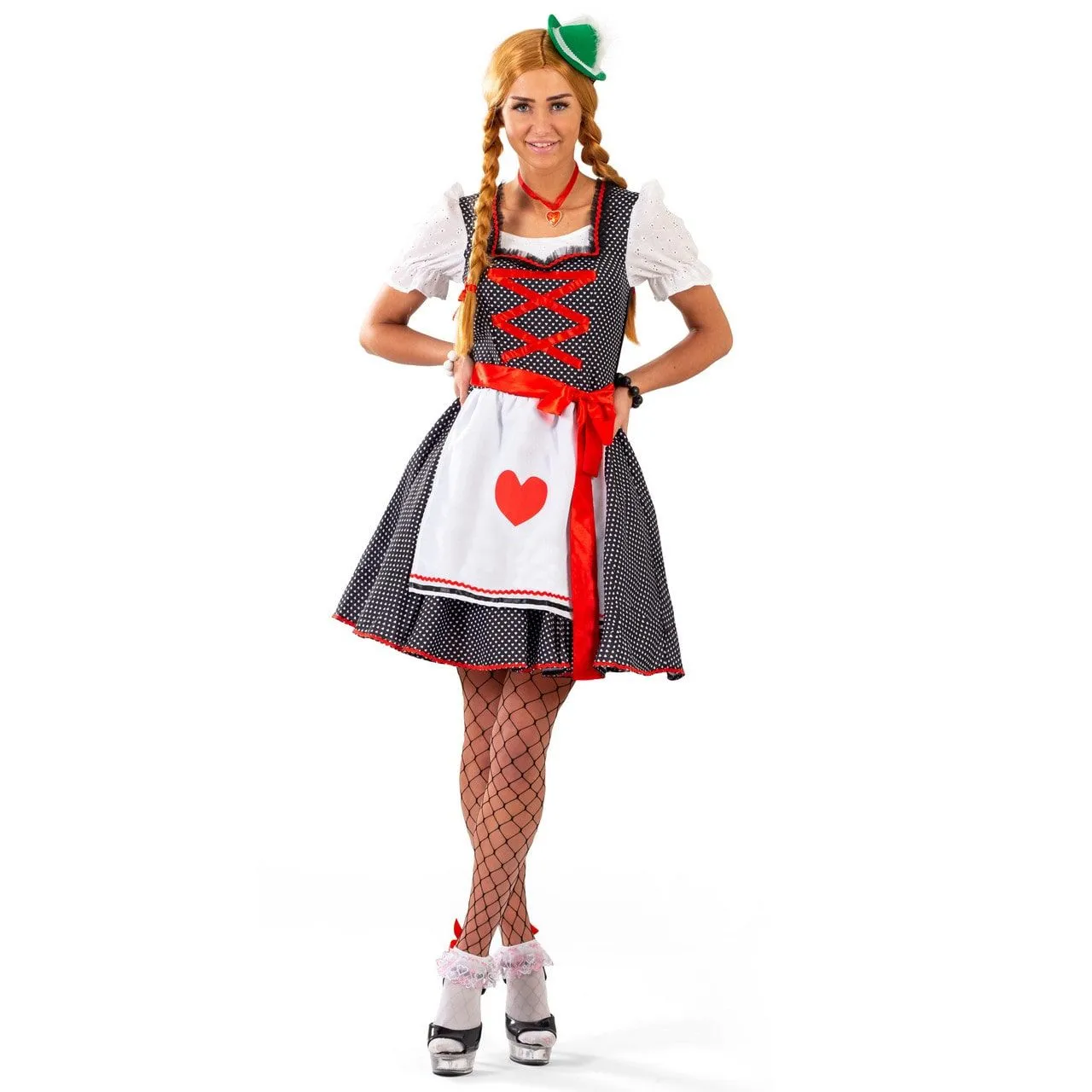 FUNNY FASHION Vrolijke Mini Bayern Hoed Met Edelweiss, Groen - Afbeelding 2