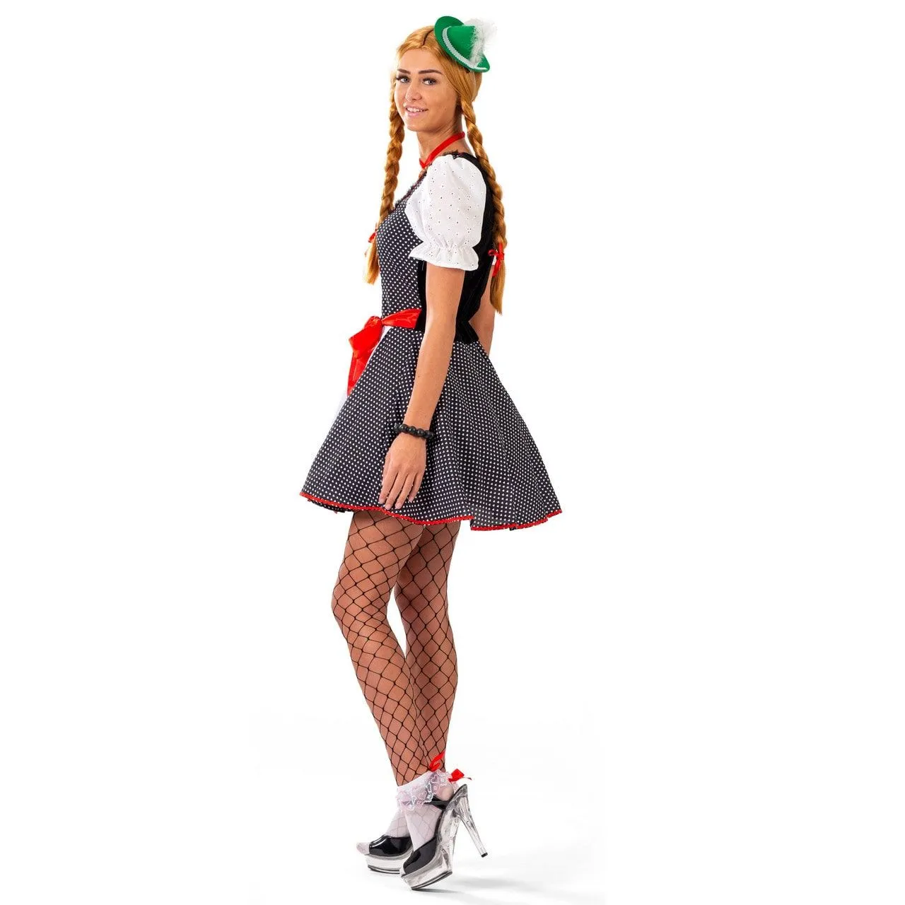 FUNNY FASHION Vrolijke Mini Bayern Hoed Met Edelweiss, Groen - Afbeelding 3