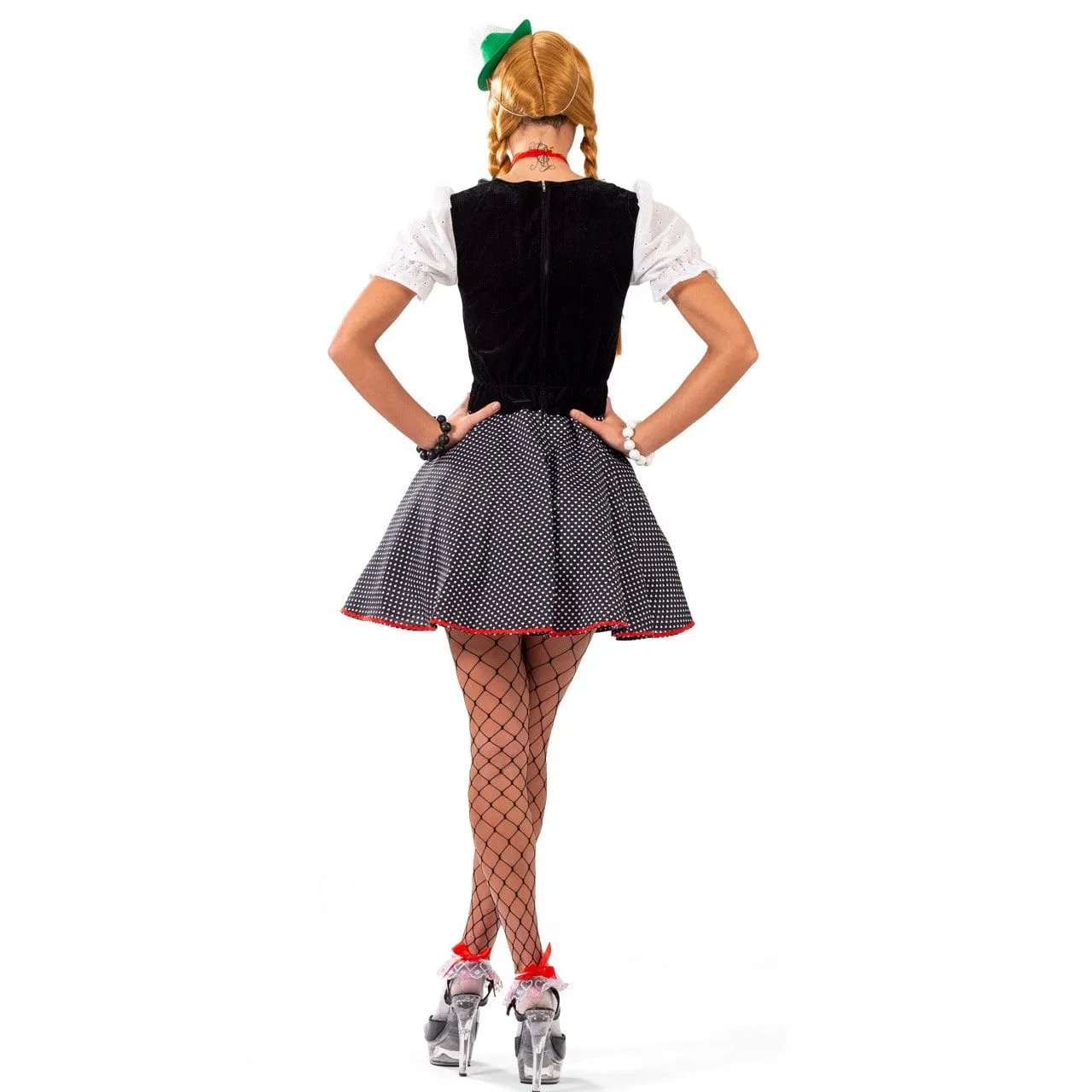 FUNNY FASHION Vrolijke Mini Bayern Hoed Met Edelweiss, Groen - Afbeelding 4