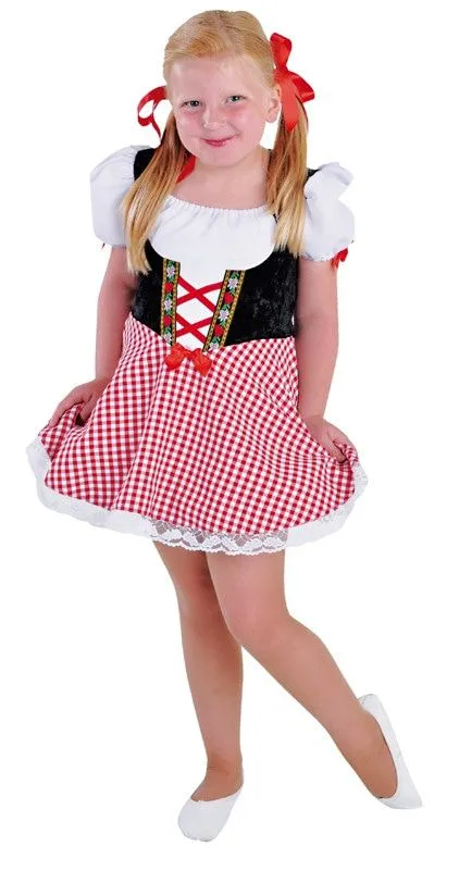 Magic By Freddy's Rode Zoet Alcoholvrij Biertje Dirndl Meisje Kostuum