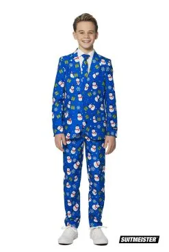 Suitmeister X-Mas Fever Kerstmanmuts Glitter, Blauw