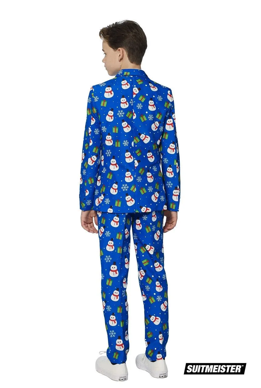 Suitmeister X-Mas Fever Kerstmanmuts Glitter, Blauw - Afbeelding 2