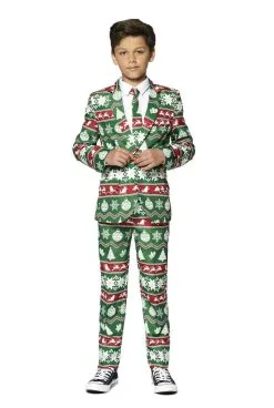 Suitmeister X-Mas Fever Kerstmanmuts Glitter, Blauw