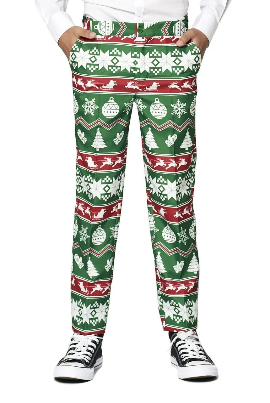 Suitmeister X-Mas Fever Kerstmanmuts Glitter, Blauw - Afbeelding 3