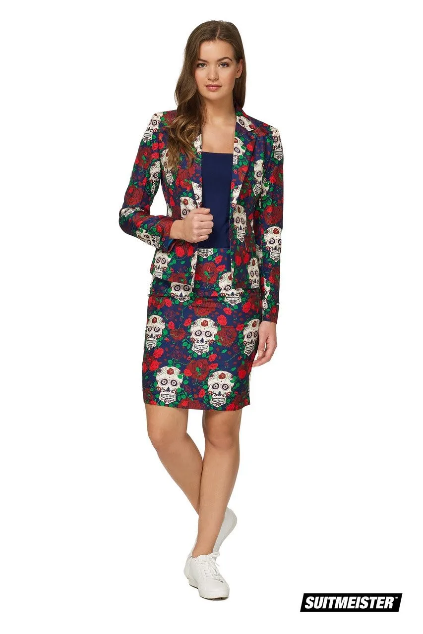 Suitmeister Masker Kant, Schedel Met Stenen, Zwart Eyes Wide Shut