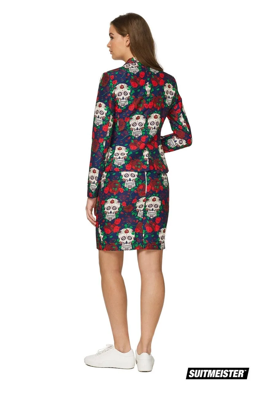 Suitmeister Masker Kant, Schedel Met Stenen, Zwart Eyes Wide Shut - Afbeelding 2