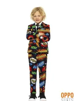 Opposuits Comic Badaboom Opposuit Jongen Kostuum