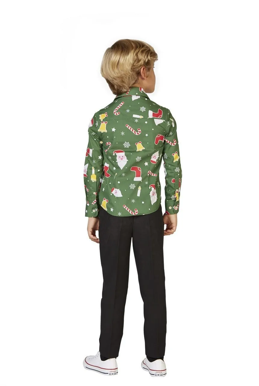 Opposuits X-Mas Fever Kerstmanmuts Glitter, Blauw - Afbeelding 2