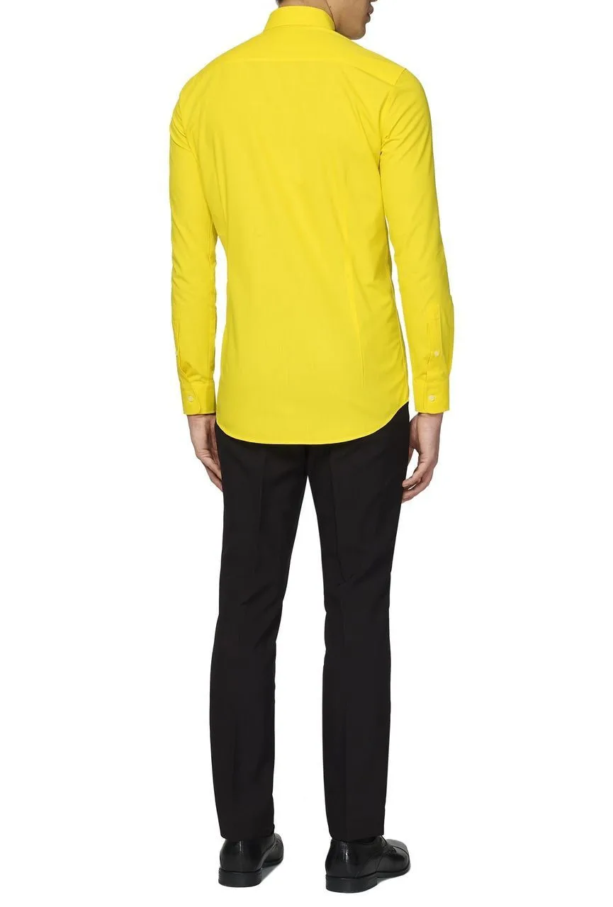 Opposuits Geel Yellow Fellow Overhemd Met Lange Mouwen Man - Afbeelding 2