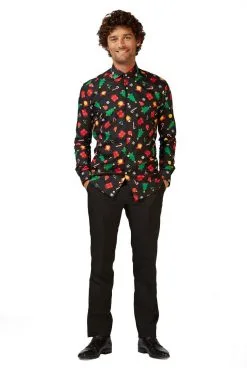 Opposuits Gingerbread Man Snoep Wandelstok, 82 Centimeter