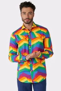 Opposuits Over The Zig Zag Rainbow Festival Blouse Man
