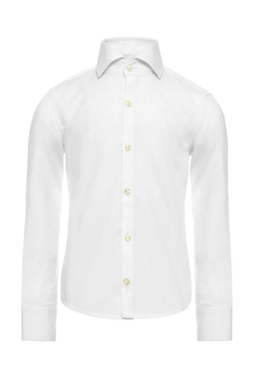 Opposuits Universeel Wit Overhemd Voor Onder Een Pak Jongen - Afbeelding 3