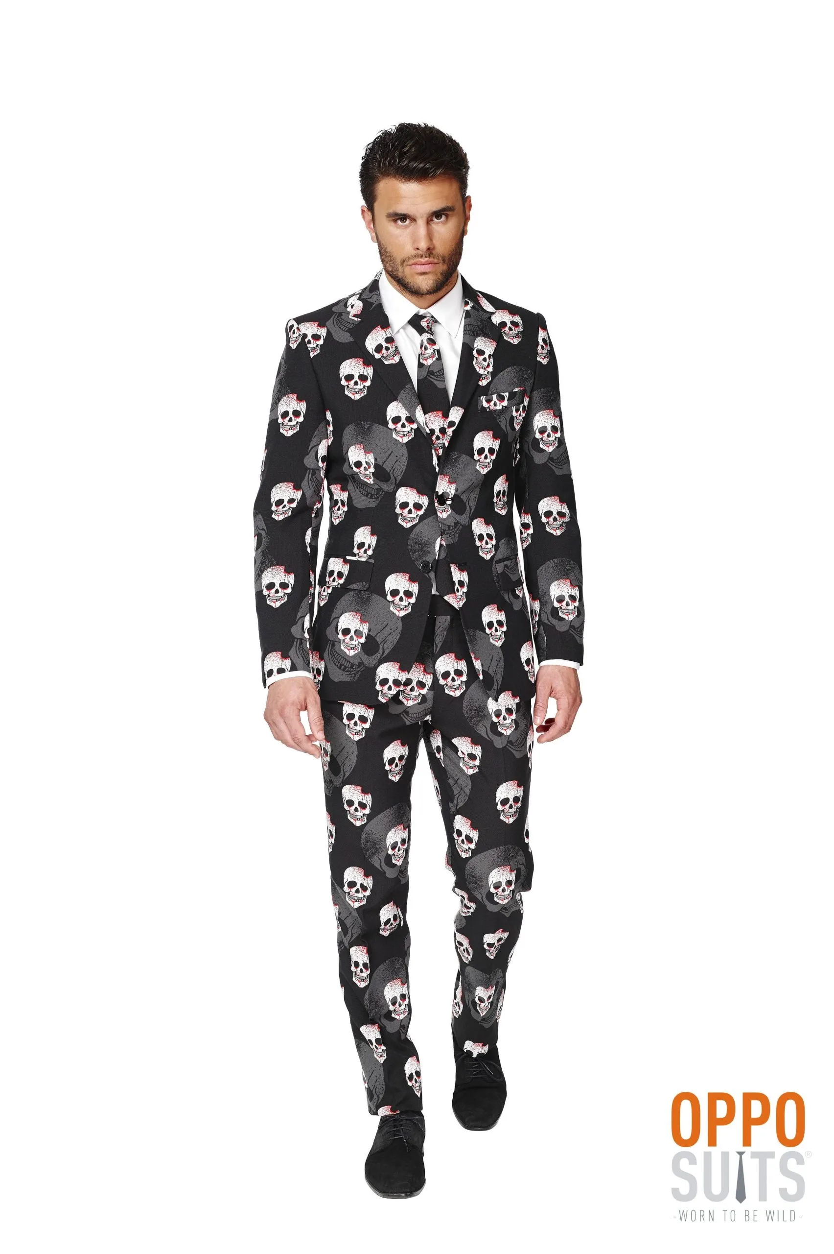 Opposuits Heavy Halloween Skulleton Opposuit Kostuum Man