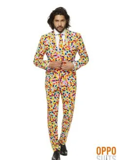 Opposuits Lekker Druk Confetteroni Opposuit Man Kostuum