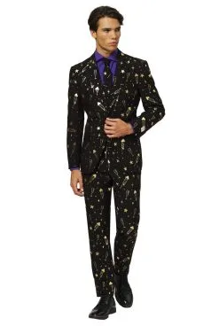 Opposuits Kousenband Zwart Met Hartje