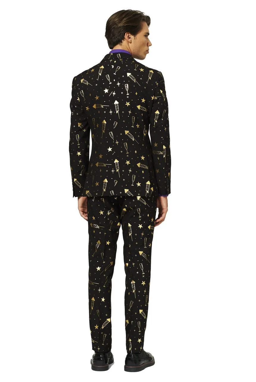 Opposuits Kousenband Zwart Met Hartje - Afbeelding 2