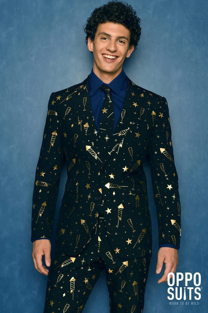 Opposuits Kousenband Zwart Met Hartje - Afbeelding 3