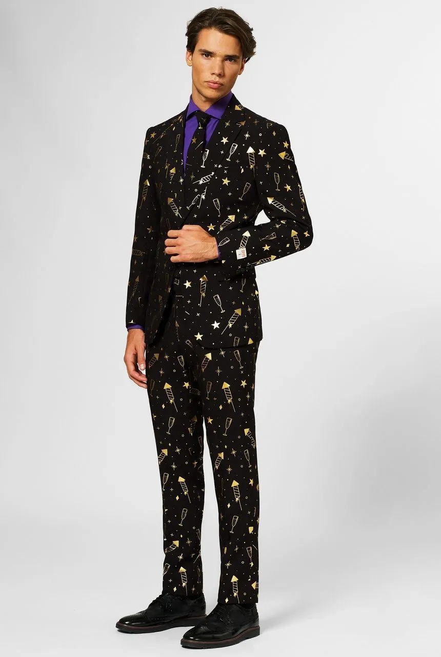 Opposuits Kousenband Zwart Met Hartje - Afbeelding 4