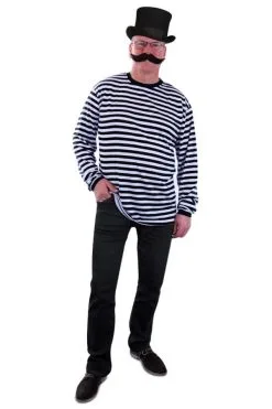 PartyXplosion Dorustrui Zwart Wit Lange Mouw