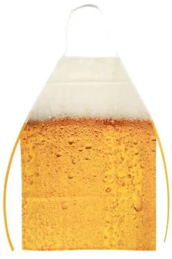 PartyXplosion Schort Bier Goud Gele Rakker