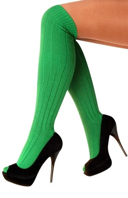 PartyXplosion Kniekousen Groen Maat 41-47