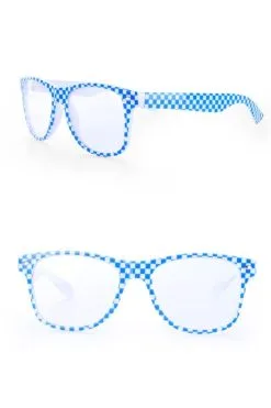 PartyXplosion Oktoberfest Bril Blauw / Wit