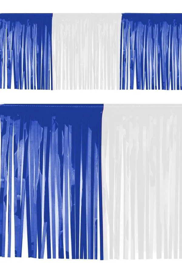 PartyXplosion Pvc Slierten Folie Guirlande Bl Wit