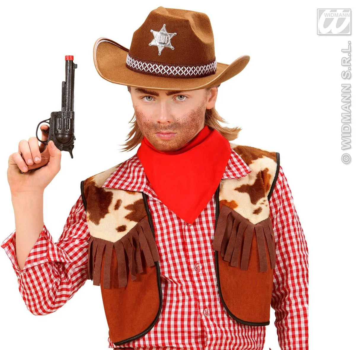 WIDMANN Hoed Sheriff Kind, Bruin - Afbeelding 2