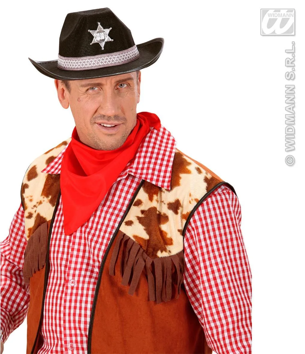 WIDMANN Hoed Sheriff Zwart - Afbeelding 2