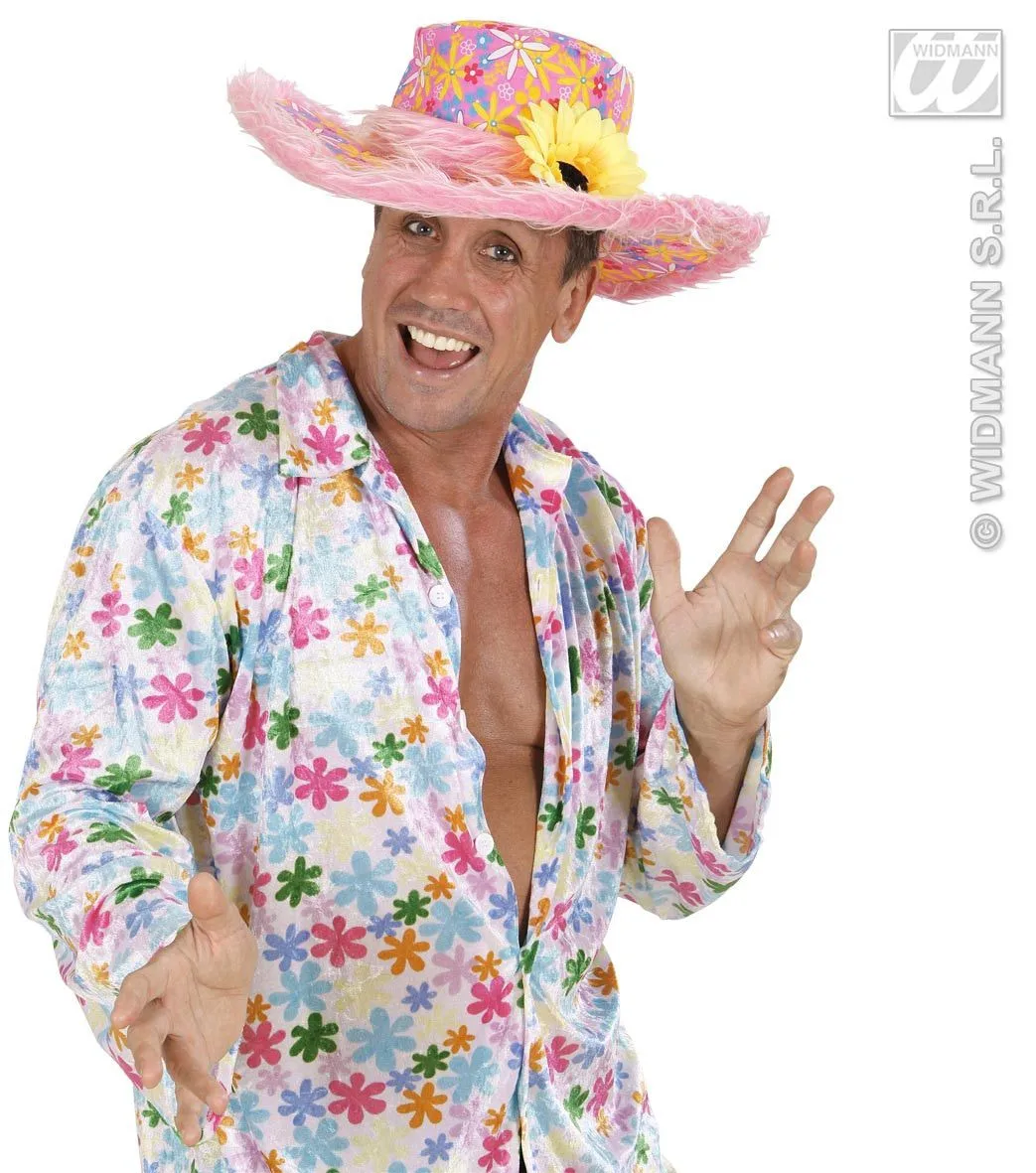 WIDMANN Hoed Ibiza Met Zonnebloem, Roze - Afbeelding 3