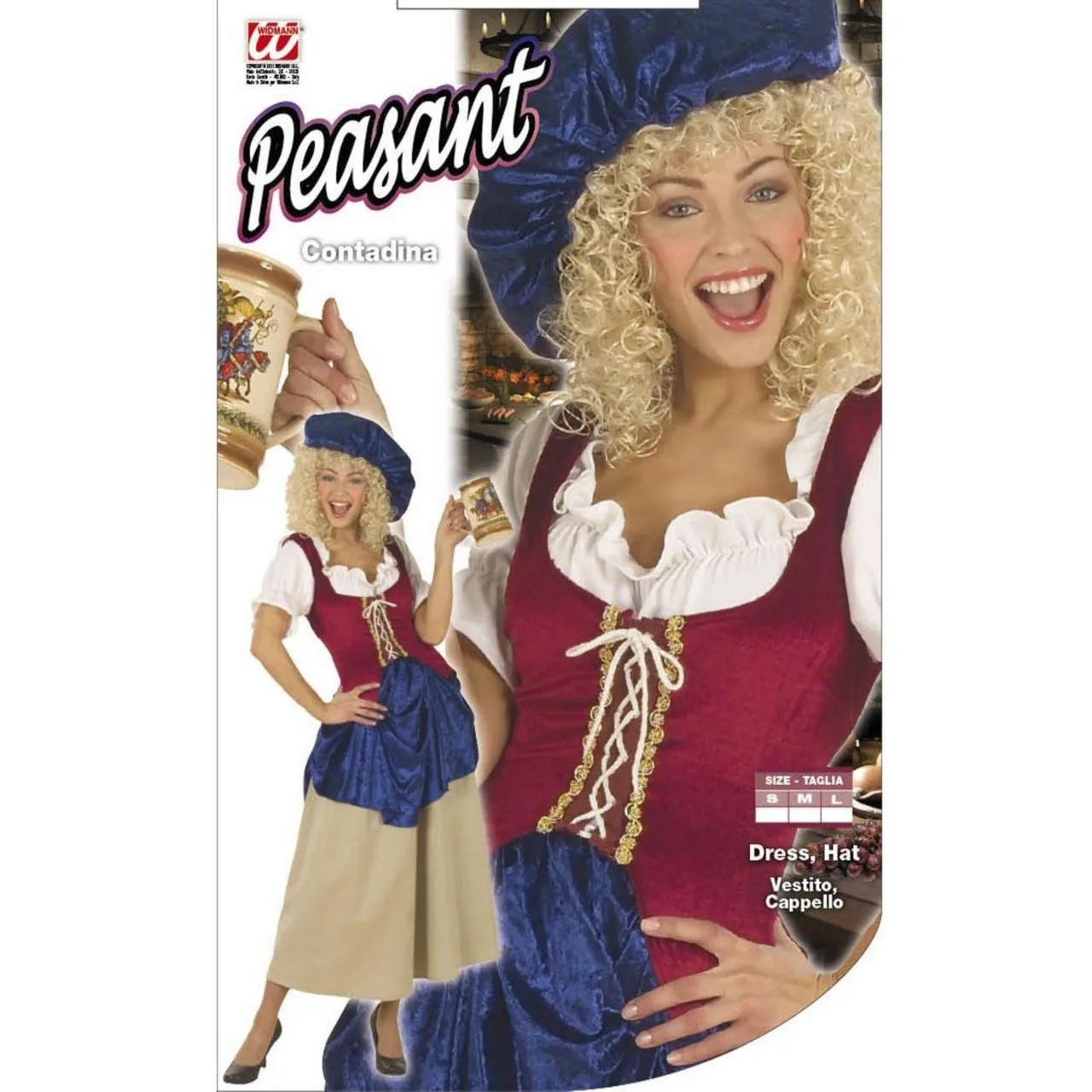 WIDMANN Pruik, Krulpruik Beauty Blond - Afbeelding 2