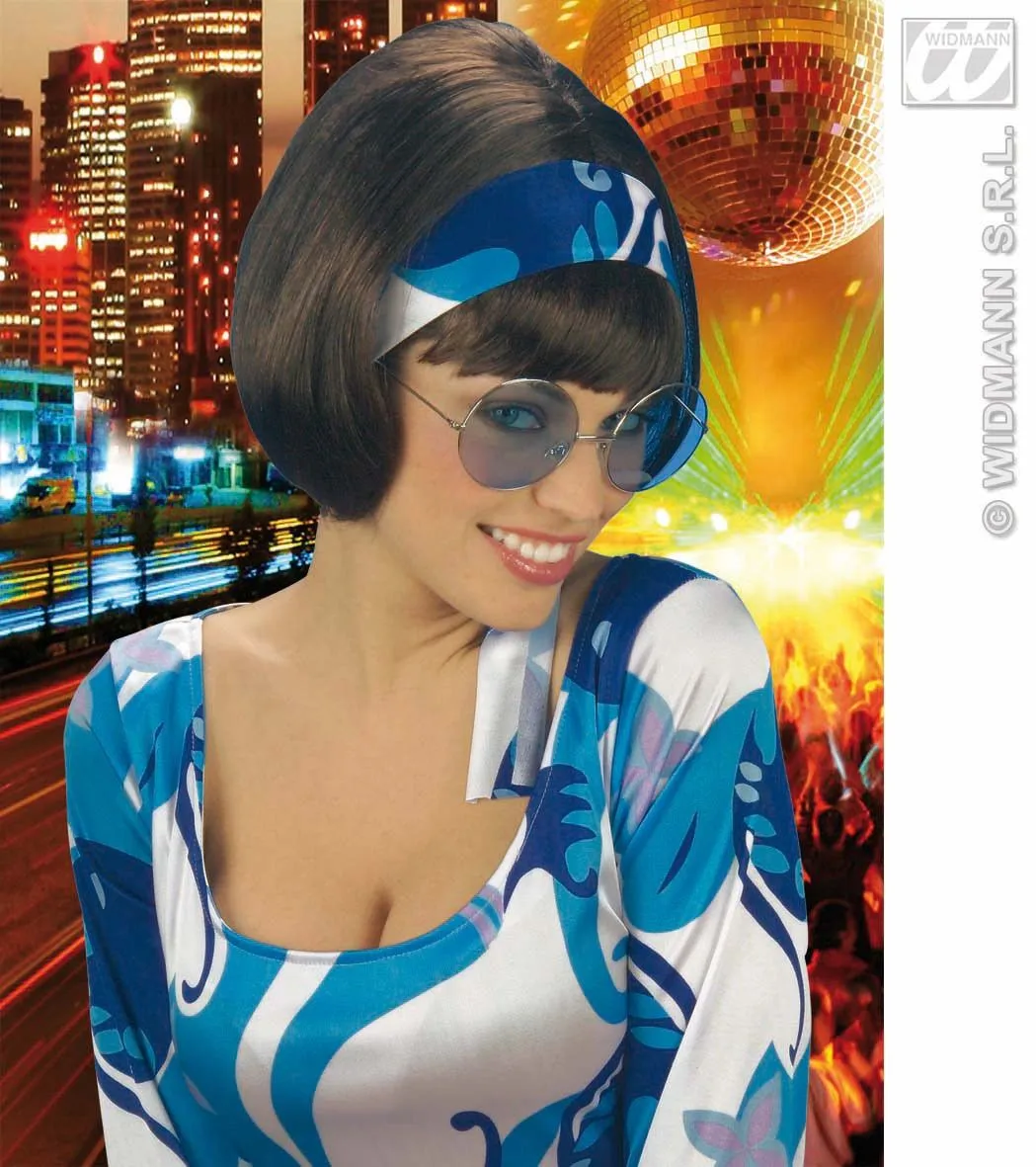 WIDMANN Pruik, Party Girl 70s Met Hoofdband - Afbeelding 2