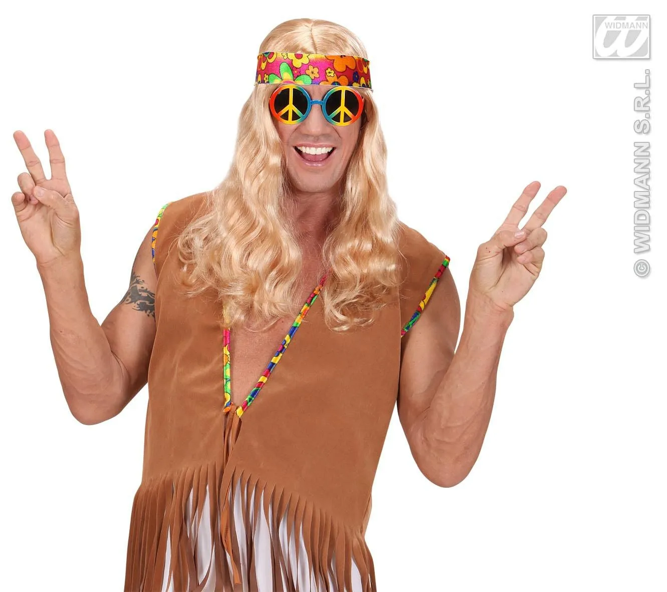 WIDMANN Bril, Love And Peace Multi Kleuren - Afbeelding 3