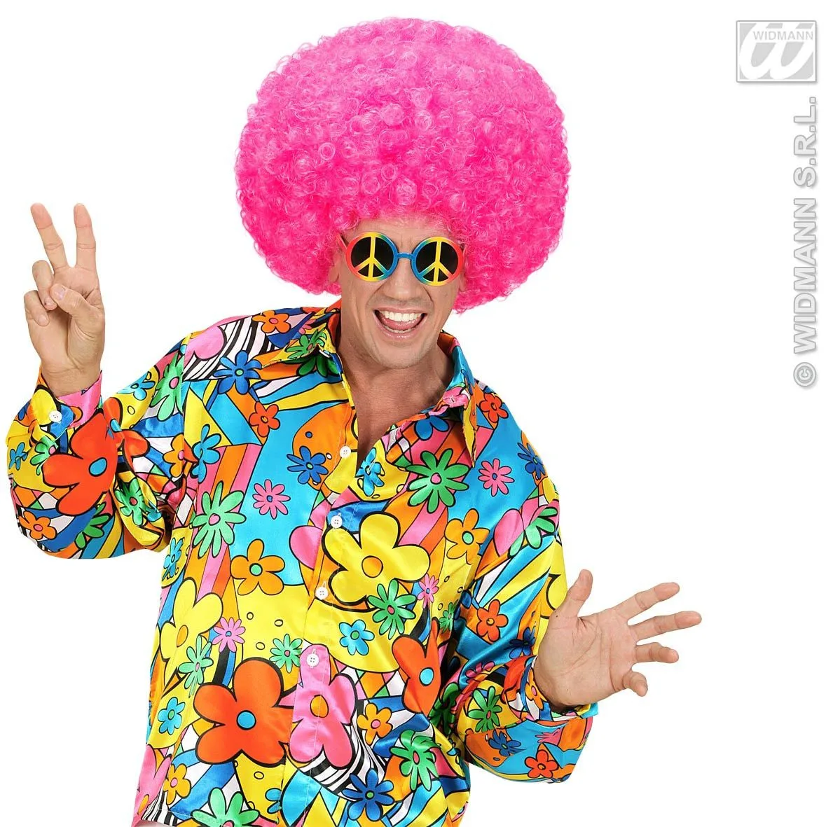 WIDMANN Bril, Love And Peace Multi Kleuren - Afbeelding 5