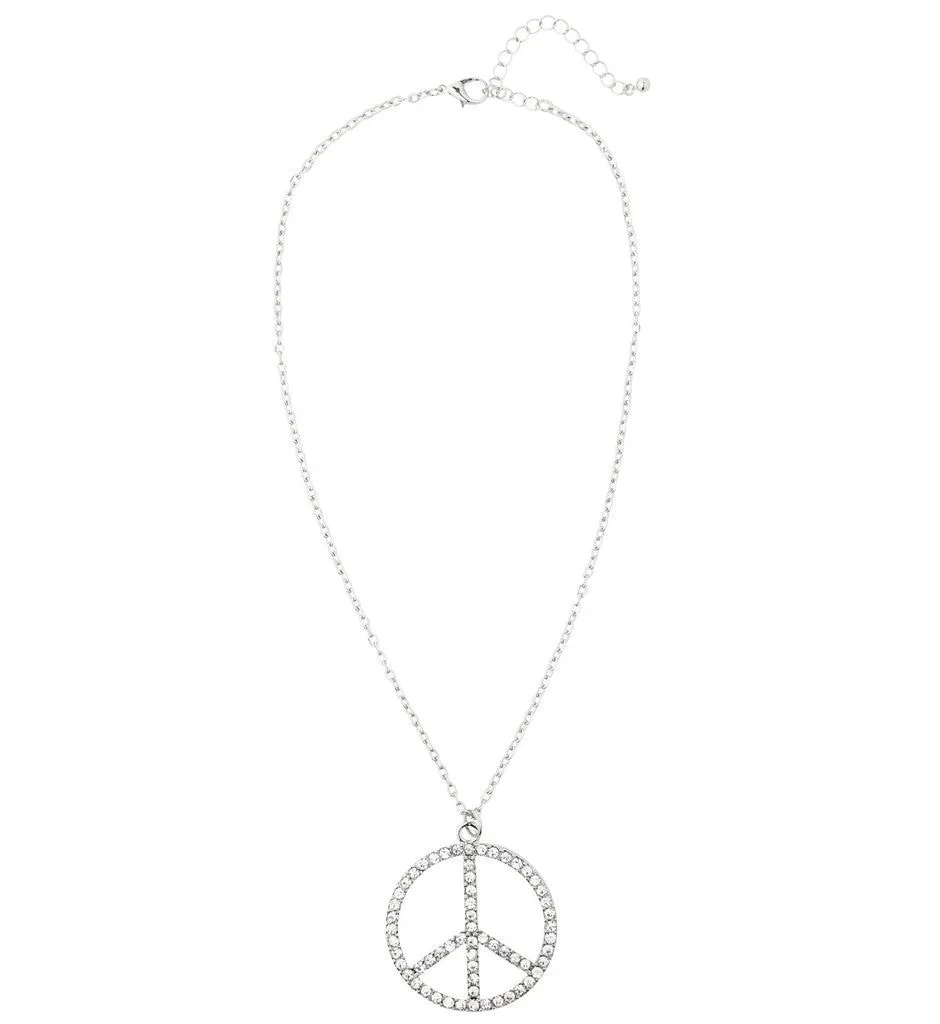 WIDMANN Peace Woman Ketting Strass, Hippie