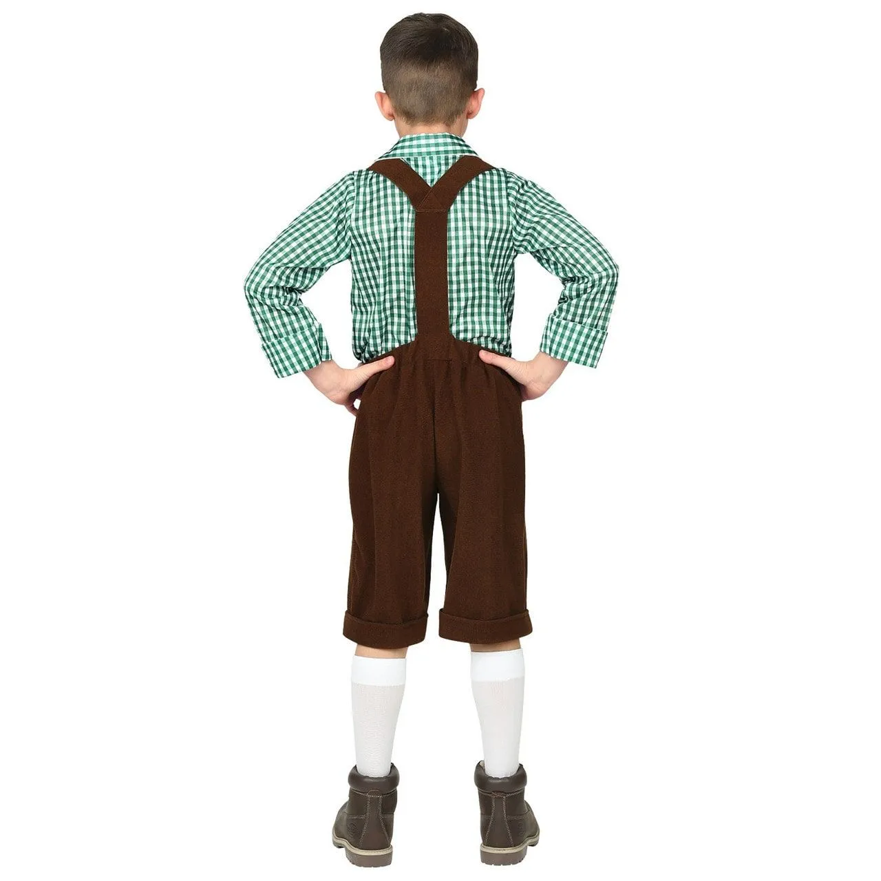 WIDMANN Bruine Lederhosen Met Shirt Jong Geleerd Bierfeest Jongen Kostuum - Afbeelding 3