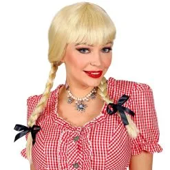 WIDMANN Pruik Alpenmeisje Bierfeest Blond