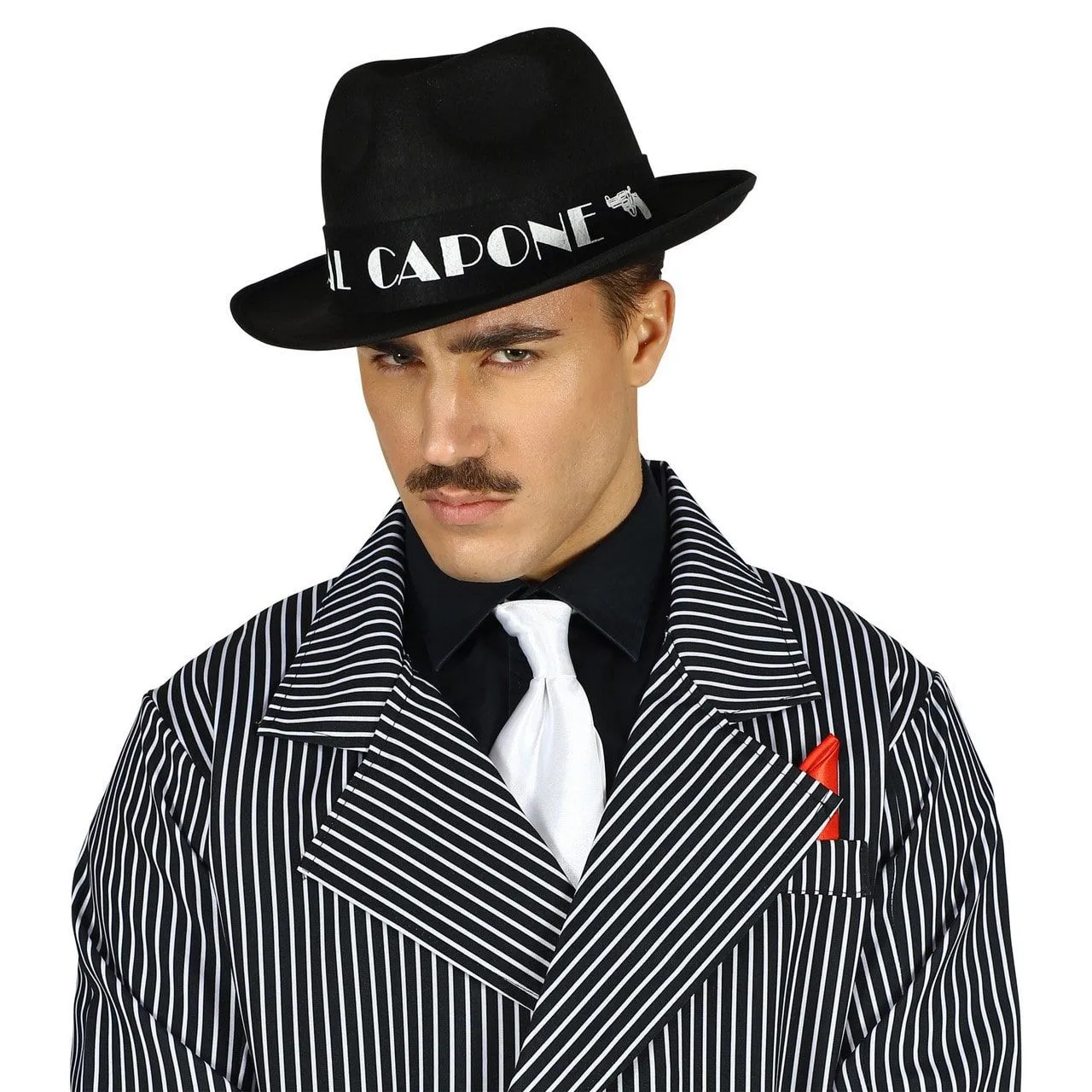 WIDMANN Gangster Hoed Zwart Al Capone - Afbeelding 4