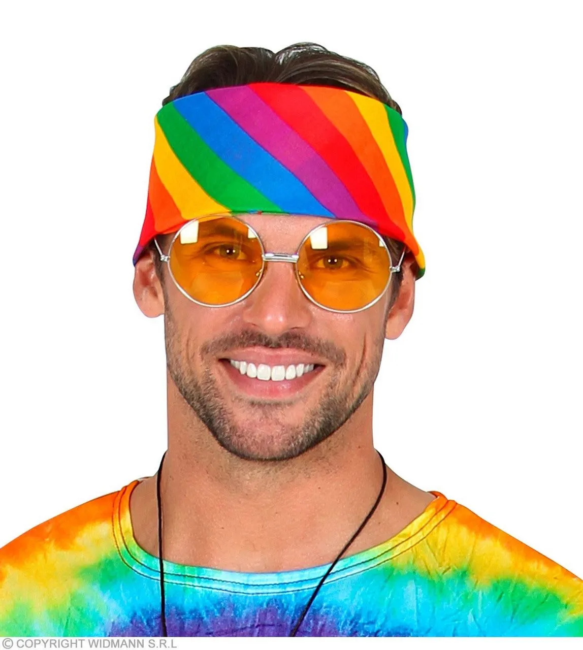 WIDMANN Bandana Regenboog 55 X 55 Centimeter