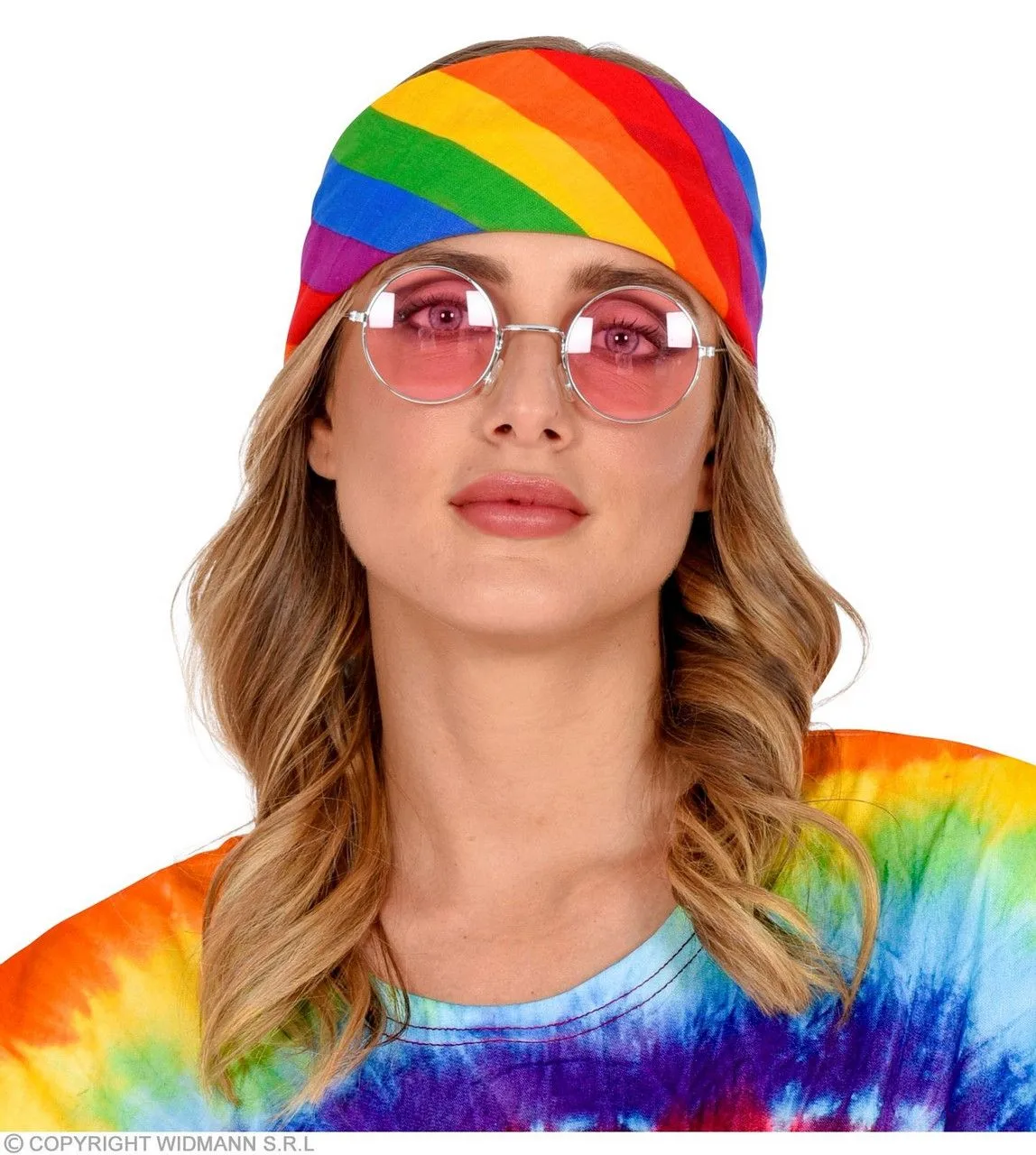 WIDMANN Bandana Regenboog 55 X 55 Centimeter - Afbeelding 2